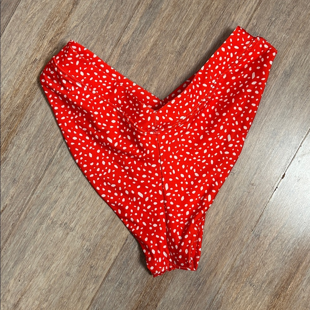 ONEONE KAMERON JESSE BIKINI Red Polka Dot Bikini Set triangle top retro pinup - Picture 6 of 12